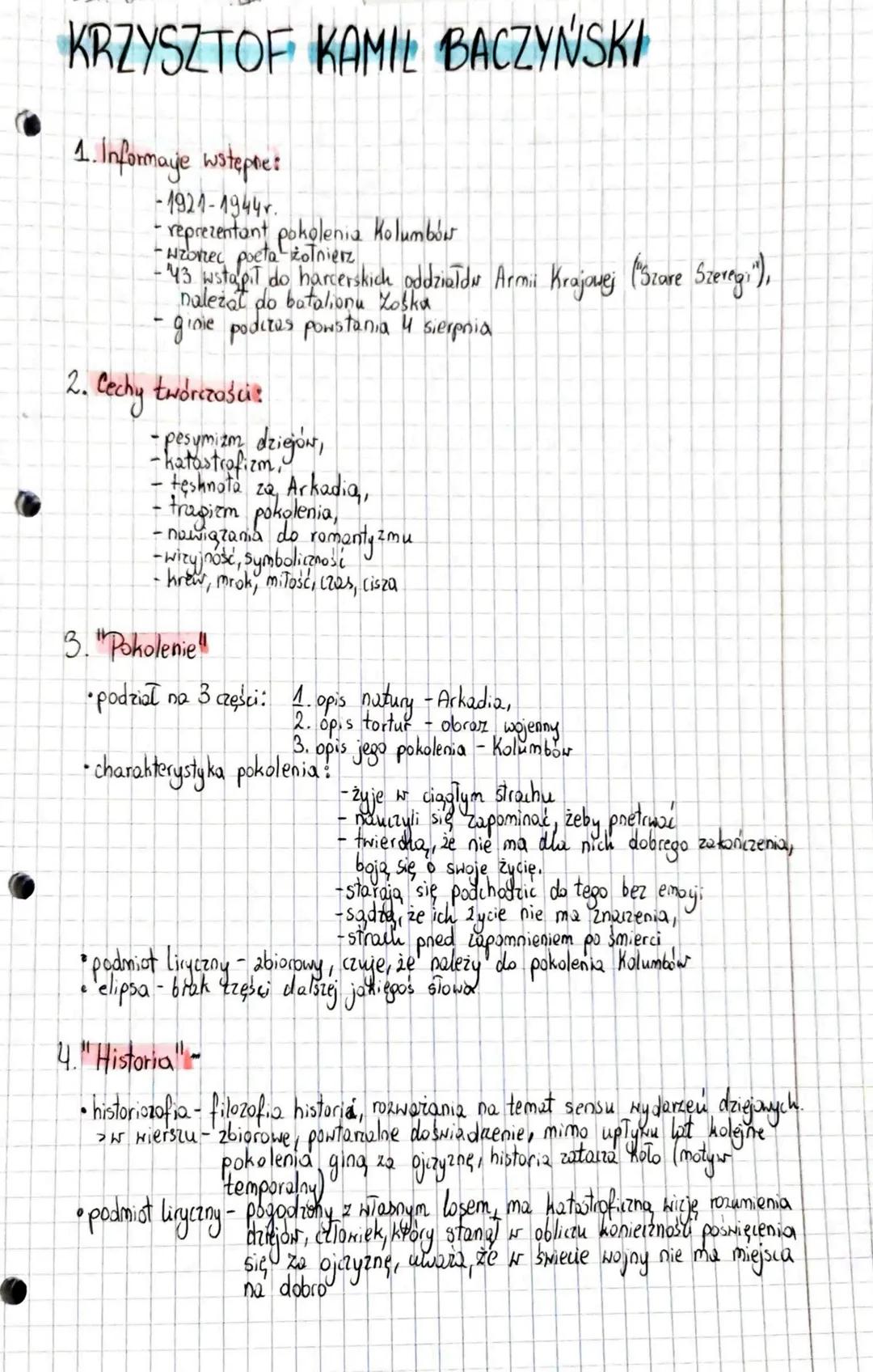 Krzysztof Kamil Baczyński - poezja