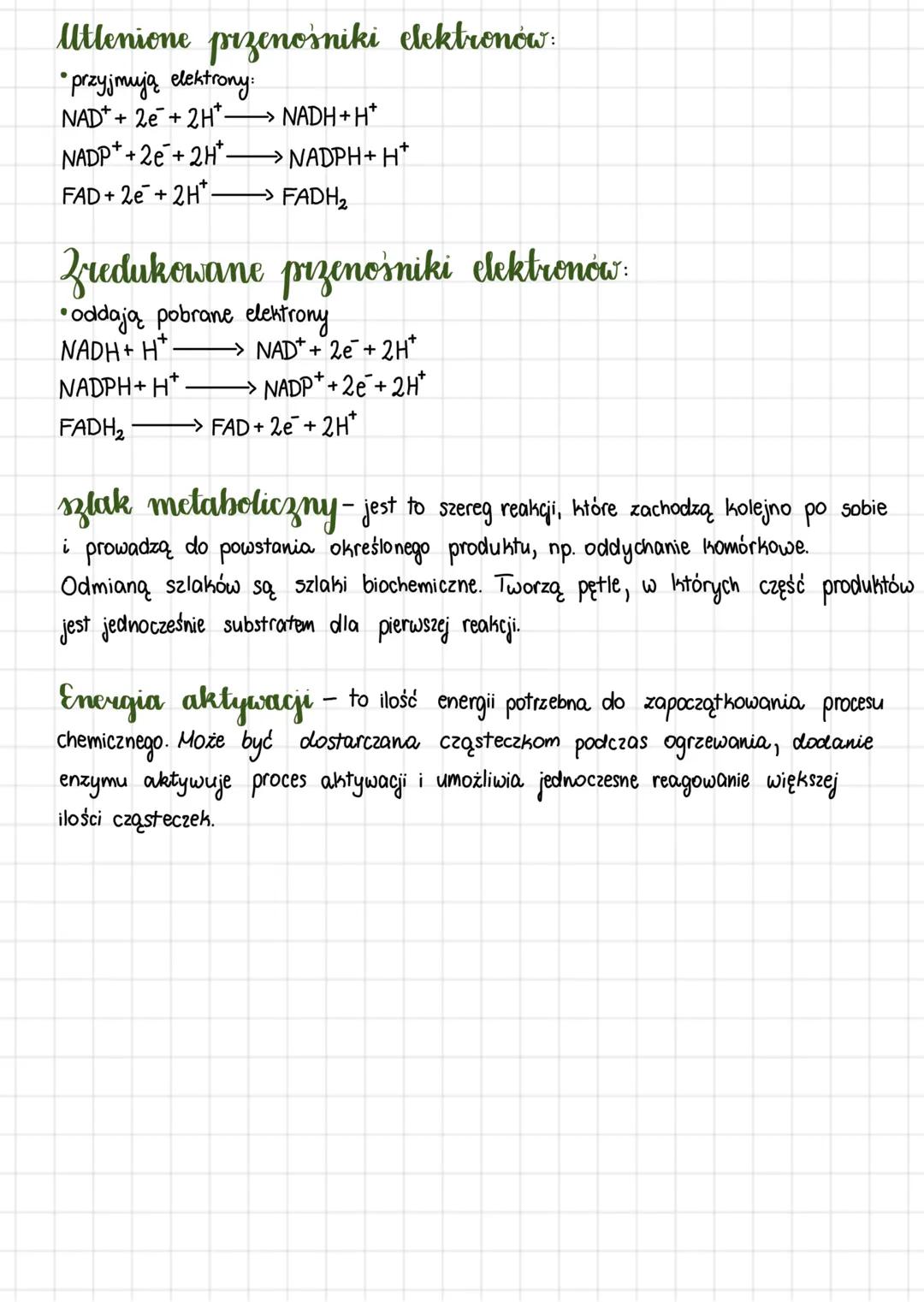 Metabolizm
Podstawowe zasady metabolizmu:
metabolizm- procesy chemiczne, które zachodzą w żywych komórkach
polegające na przemianach substan