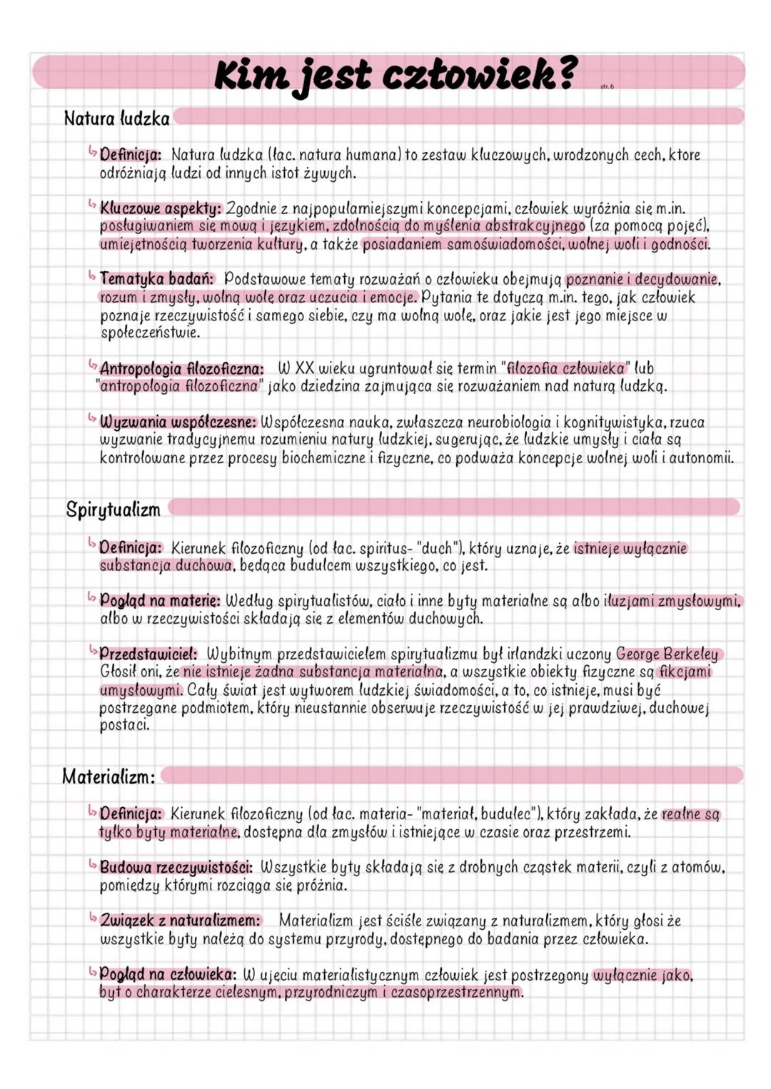--- OCR Start ---
Natura ludzka
Kim jest człowiek?
Definicja: Natura ludzka (łac. natura humana) to zestaw kluczowych, wrodzonych cech, ktor