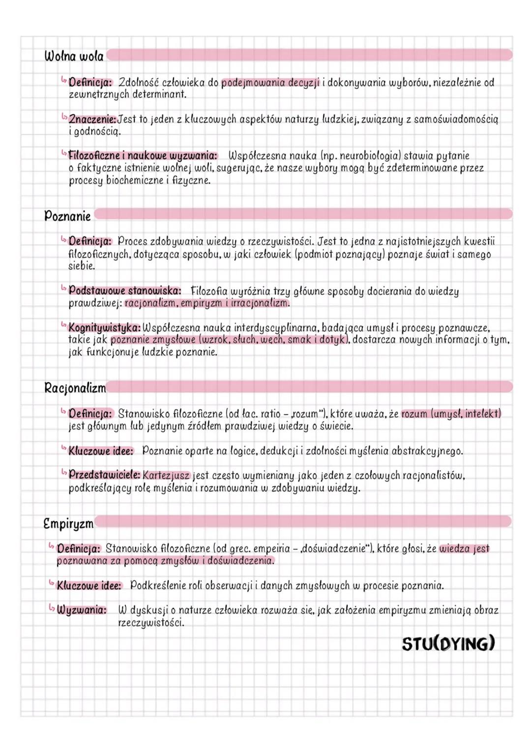 --- OCR Start ---
Natura ludzka
Kim jest człowiek?
Definicja: Natura ludzka (łac. natura humana) to zestaw kluczowych, wrodzonych cech, ktor