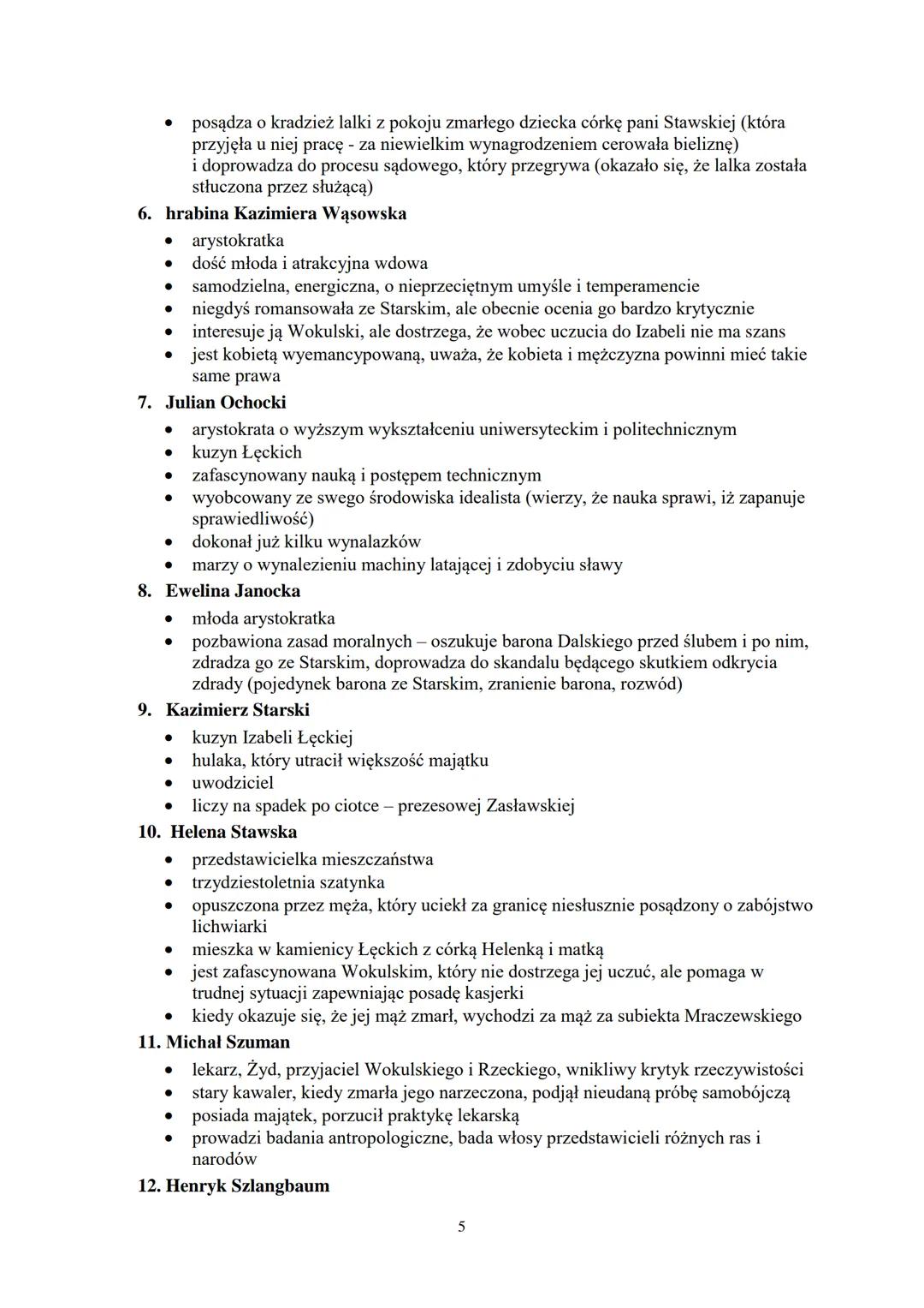 BOLESŁAW PRUS
„Lalka" (pierwodruk w odcinkach w piśmie Kurier Codzienny, wydanie książkowe
1890)
Czas akcji
akcja właściwa - Warszawa końca