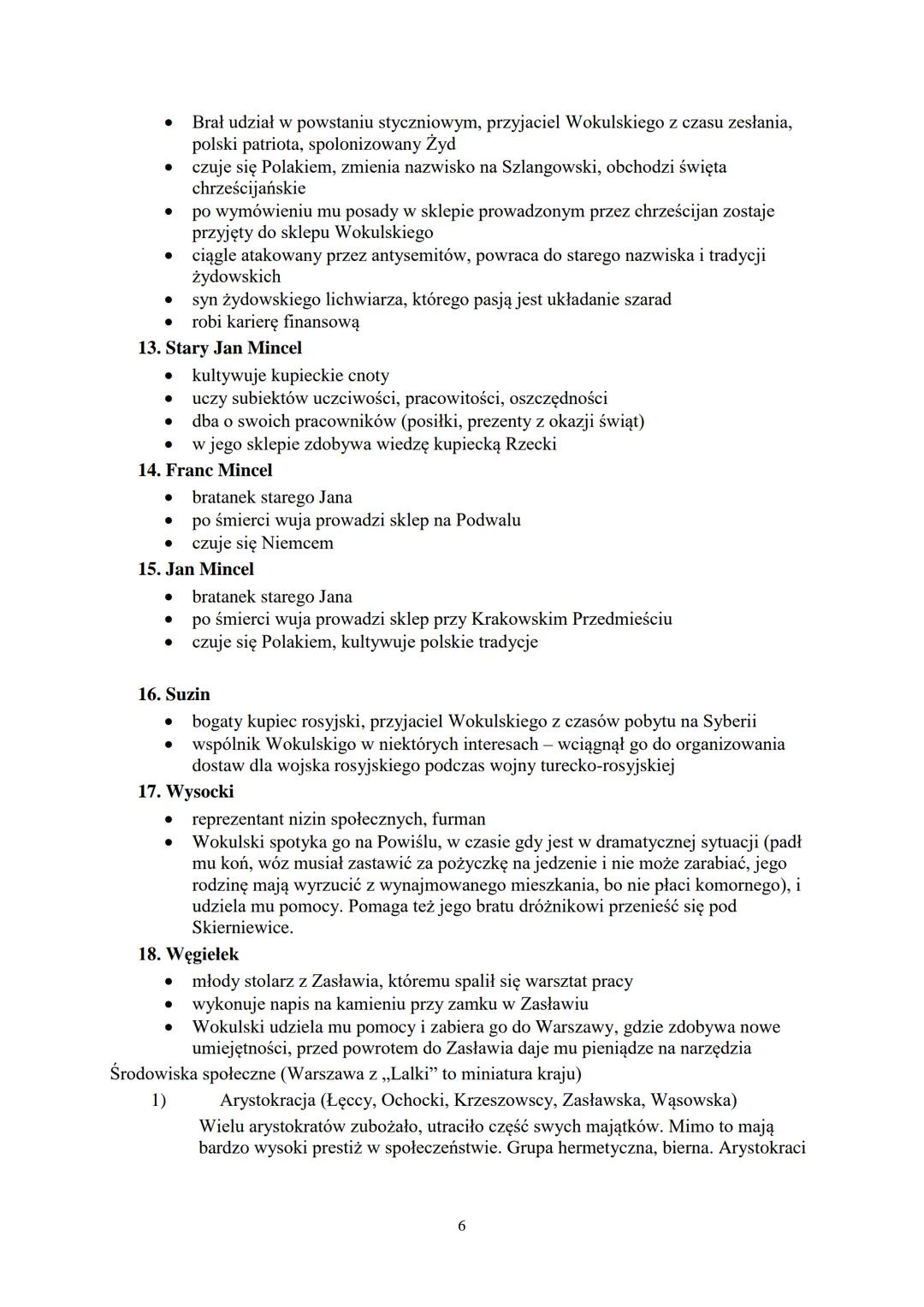 BOLESŁAW PRUS
„Lalka" (pierwodruk w odcinkach w piśmie Kurier Codzienny, wydanie książkowe
1890)
Czas akcji
akcja właściwa - Warszawa końca