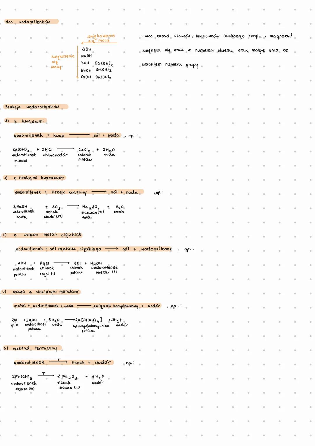 --- OCR Start ---
Hodorollanki to związki, które są zbudowane z anionów wodoratlenkowych OH i kationów metali
Grupa wodorotlenkowa ma wartoś