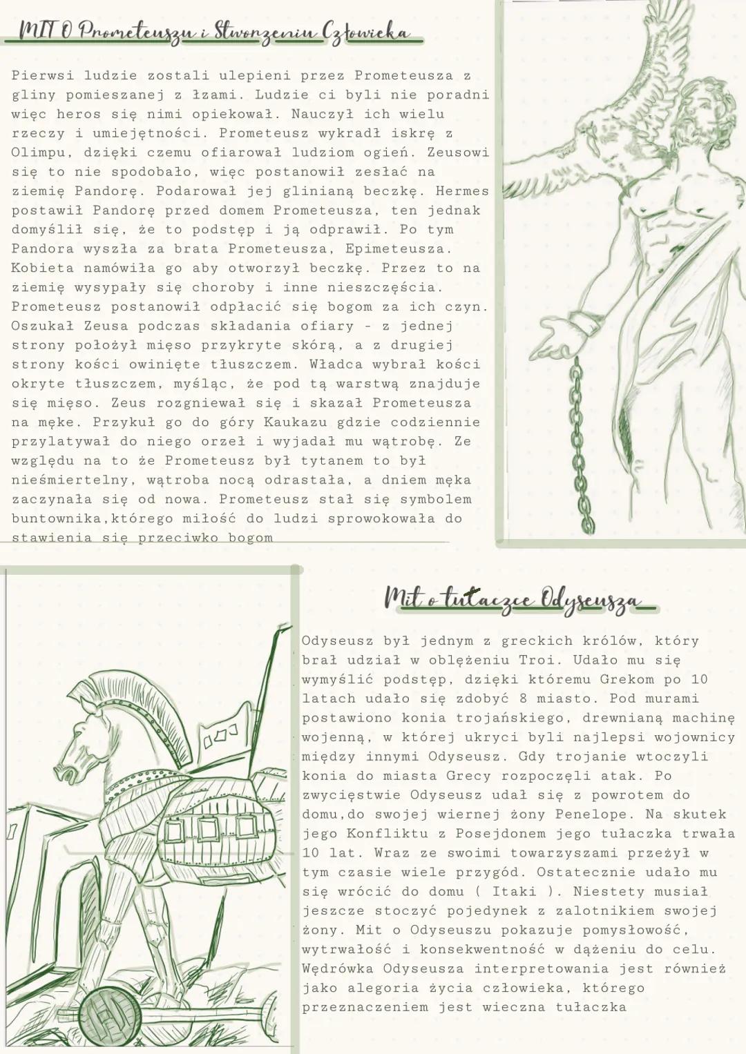 -Jan Panandowski
Mitologia Grecka cz.1
Czym jest Mit?
Stworzenie Swiata
Gatunek epiki, opowiadanie o starożytnych bogach, bohaterach oraz wi