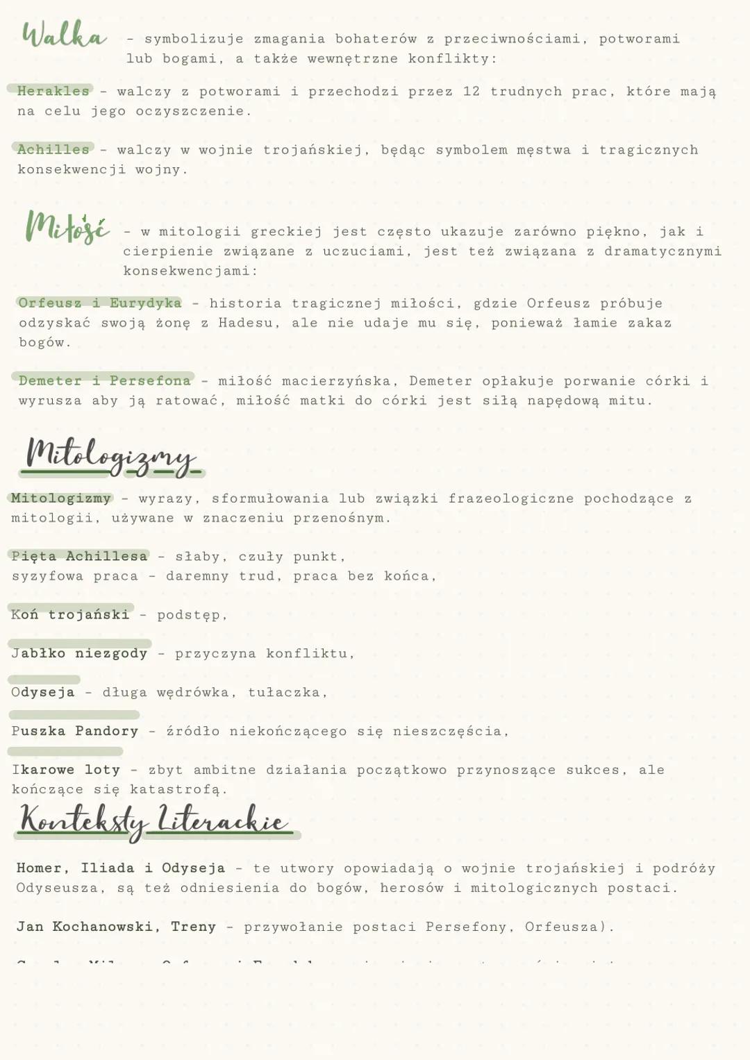 -Jan Panandowski
Mitologia Grecka cz.1
Czym jest Mit?
Stworzenie Swiata
Gatunek epiki, opowiadanie o starożytnych bogach, bohaterach oraz wi