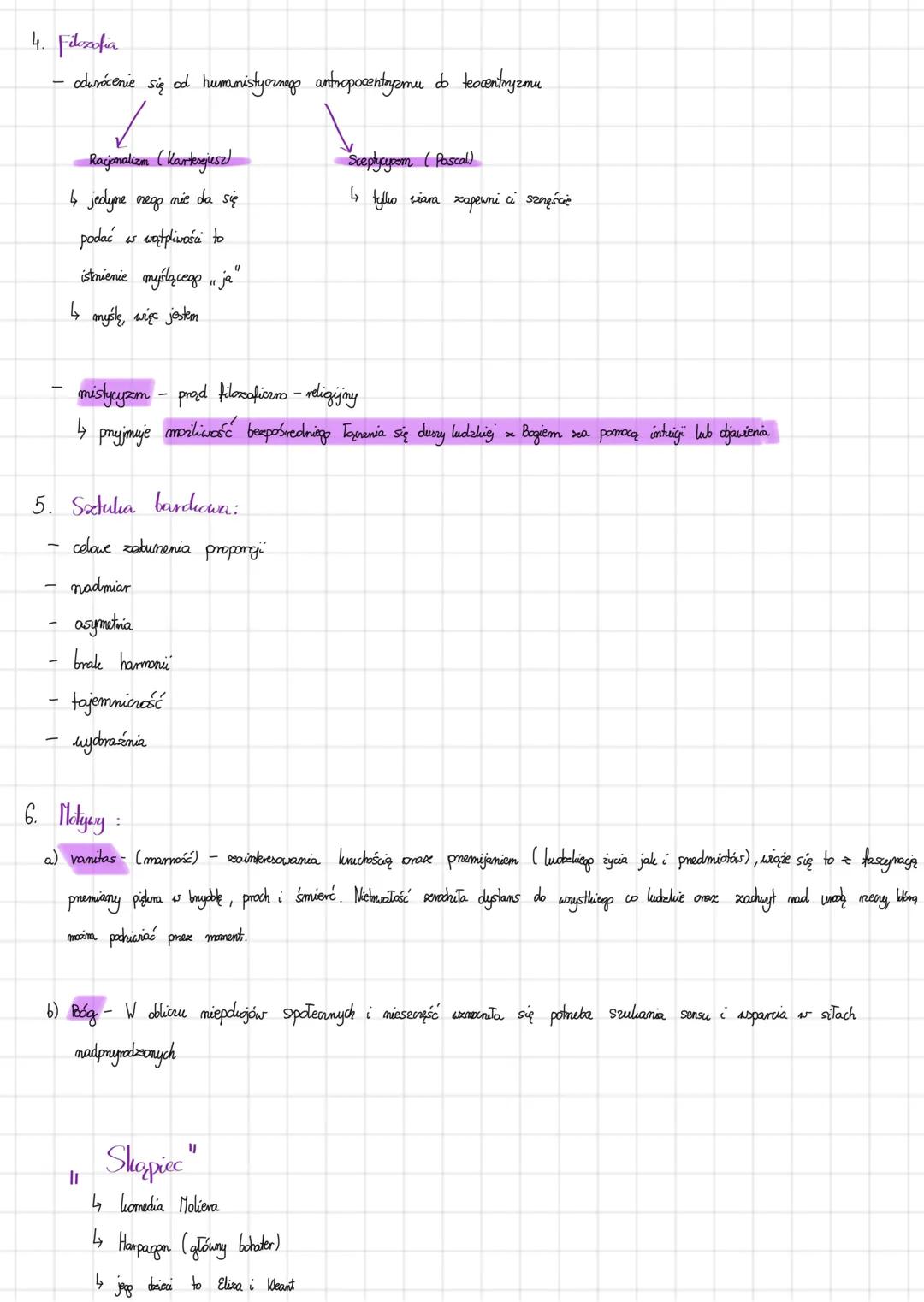 BAROK
1. Nazwa *cpulei* - pochodzi z portugalskiego *barroco* - lutna dwiesla, perła o nieregularnych kształtach. Barde (chłoność,
nietypowo