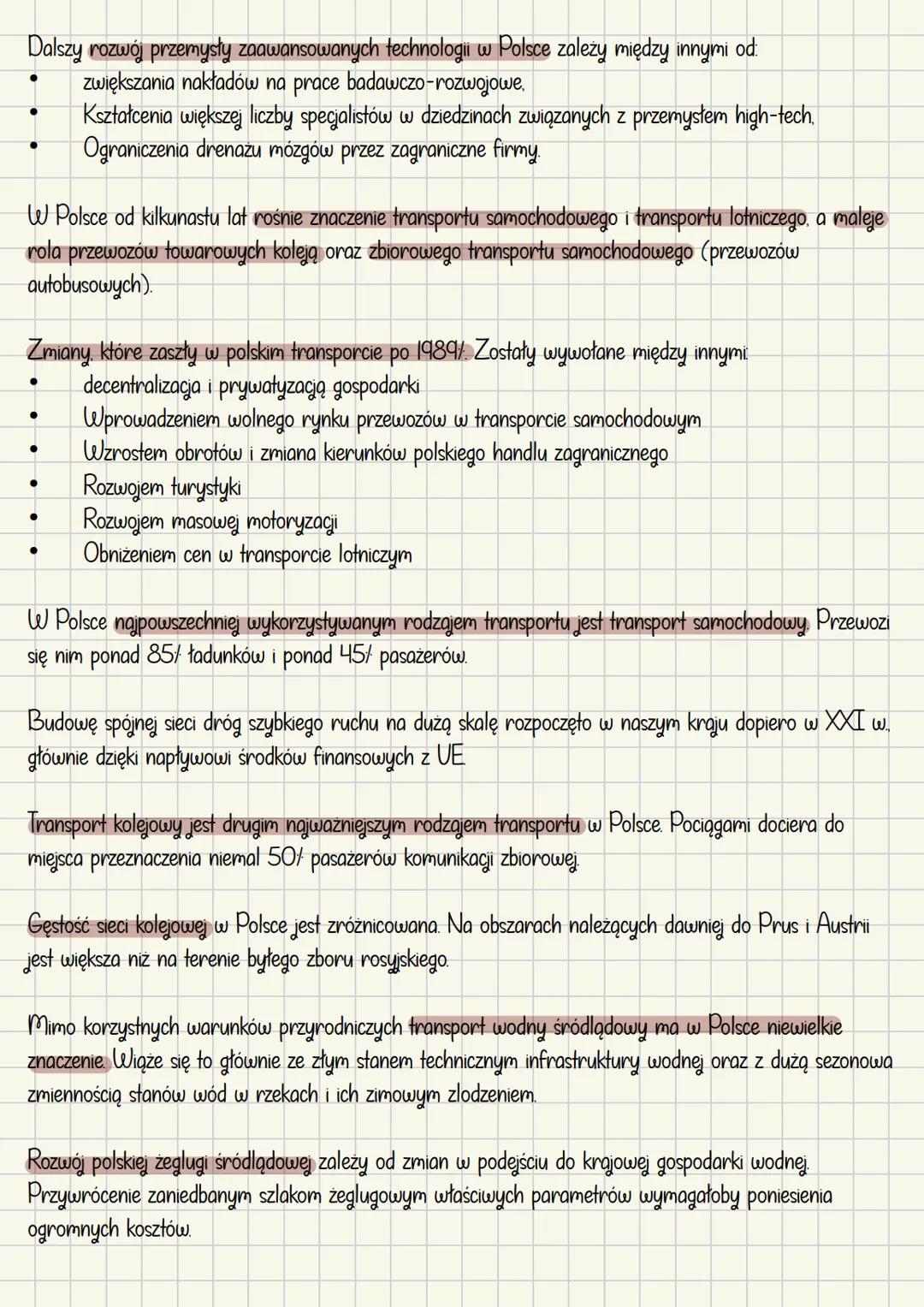 Dzial V: Gospodarka Polski
Rozwój rolnictwa zależy od warunków przyrodniczych i czynników pozaprzyrodniczych.
Do przyrodniczych warunków roz