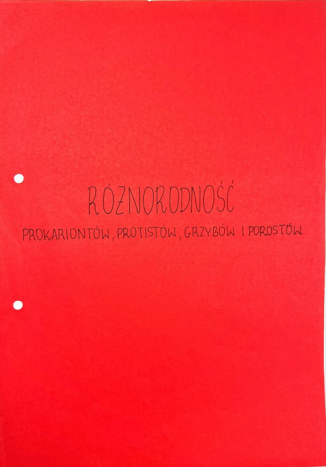 ## RÓŻNORODNOŚĆ
PROKARIONTÓW, PROTISTÓW, GRZYBÓW I POROSTÓW SYSTEMATYKA BIOLOGICZNA
↓
ponadkowanie
dziedzina biologii zajmująca się klasyfik