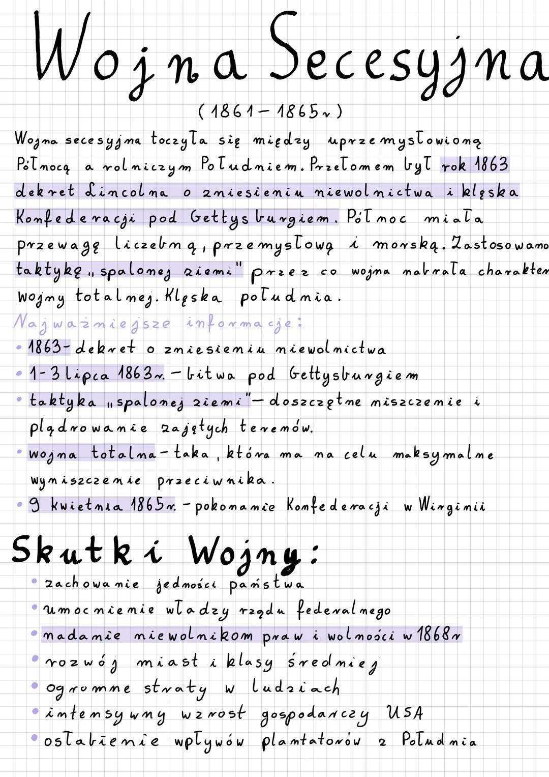 Lekcja 3
Temat: Stany Zjednoczone w XIX wieku.
Aby wyeliminować europejską i brytyjską konkurencje.w
Amerykach stosowano politykę izolacjoni