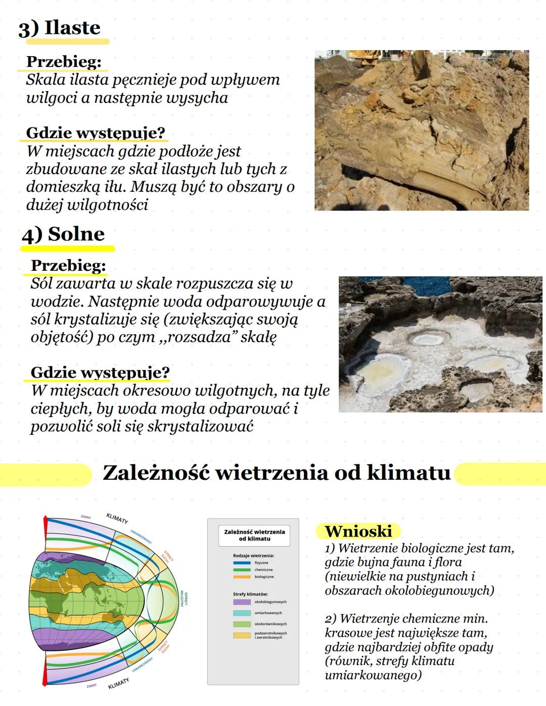 Wietrzenie
Definicja: Rozkład skały na mniejsze elementy
Wietrzenie
↓
Fizyczne
(lub mechaniczne)
Chemiczne
Biologiczne
● Termiczne
● Fizyczn