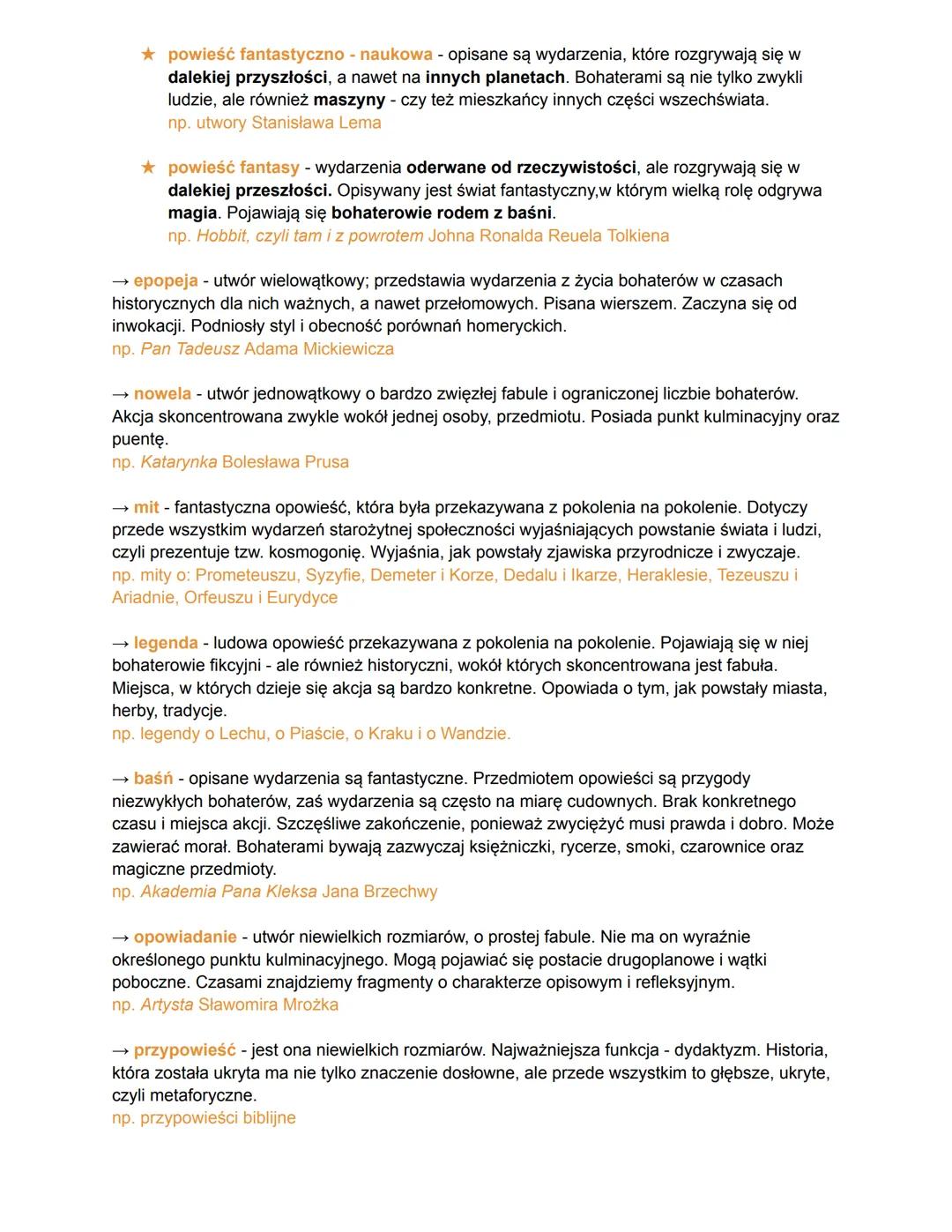 Rodzaje i gatunki literackie
EPIKA
LIRYKA
DRAMAT
kto mówi?
narrator
podmiot liryczny
bohater(owie)
najważniejsze:
wydarzenia
uczucia/przeży