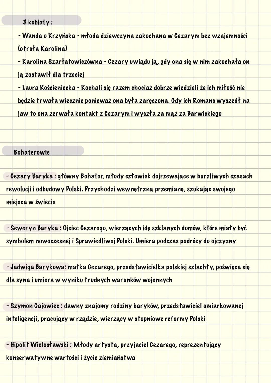 Trzy części:
-Rodowód
- Szklane Domy
- Nawłoć
- Wiatr od Wschodu
Czas i miejsce akcji:
1. Szklane Domy
-Bak
-Moskwa
-Charków
2. Nawłoć
-War