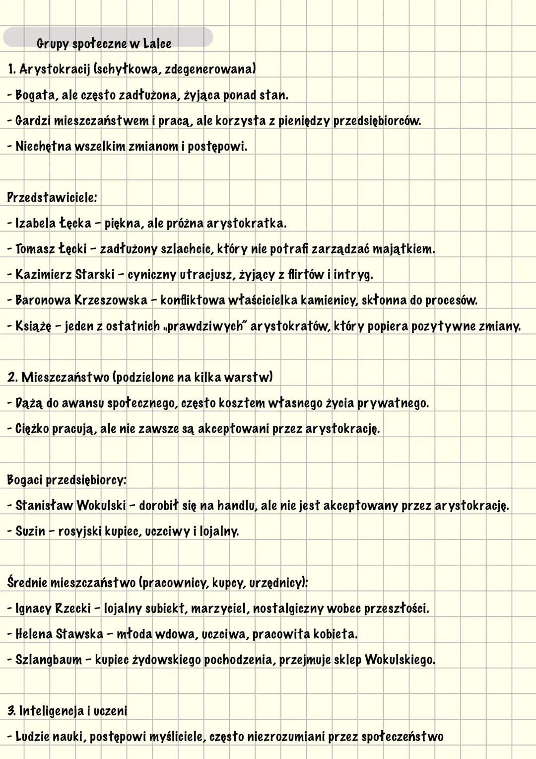 --- OCR Start ---
ласко
Lalka jako:
-Wokulski - marionetka
-Izabella - salonowa lalka
(pusta)
-Proces o lalke
Przedstawienie miast:
Miejsce