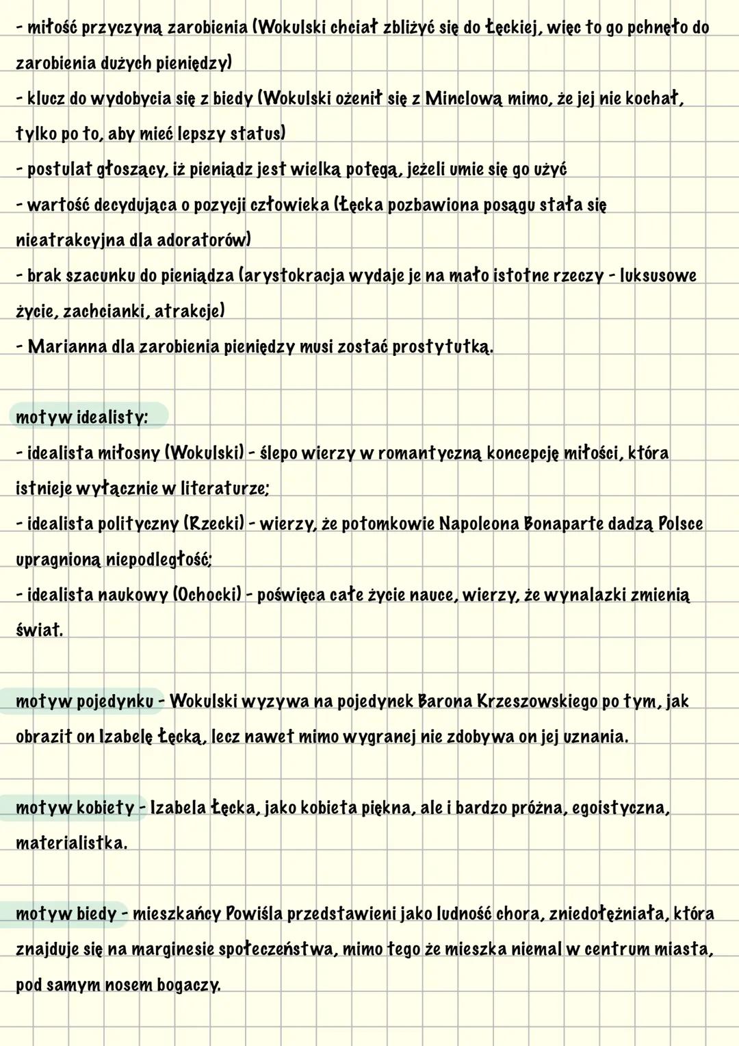 --- OCR Start ---
ласко
Lalka jako:
-Wokulski - marionetka
-Izabella - salonowa lalka
(pusta)
-Proces o lalke
Przedstawienie miast:
Miejsce