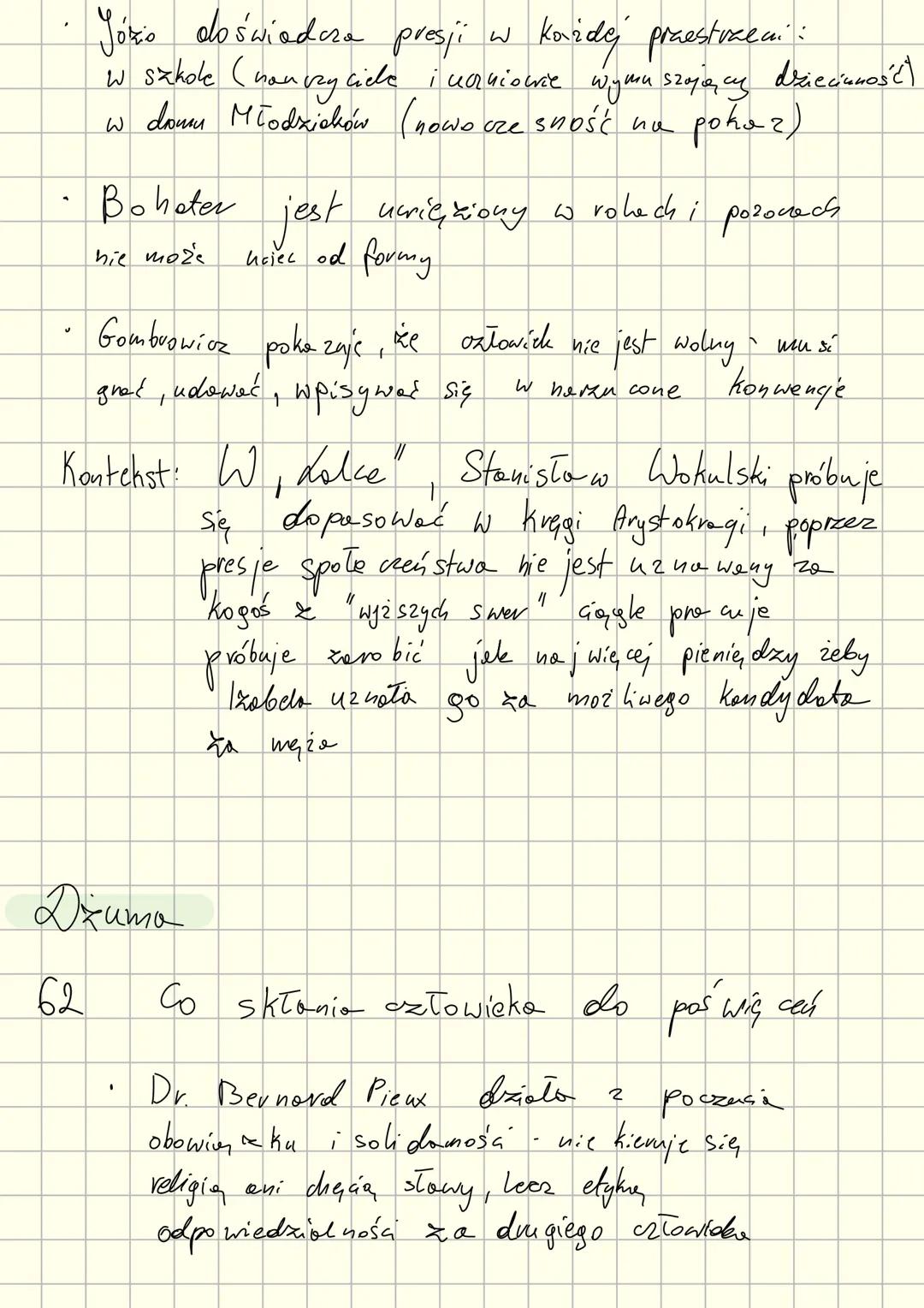 --- OCR Start ---
Dziedy
21. Losy młodzieży polskiej pod zaborami
•Młodzież polska doświadcza brutalnych represji (Wexienie, zsyłki
i przes