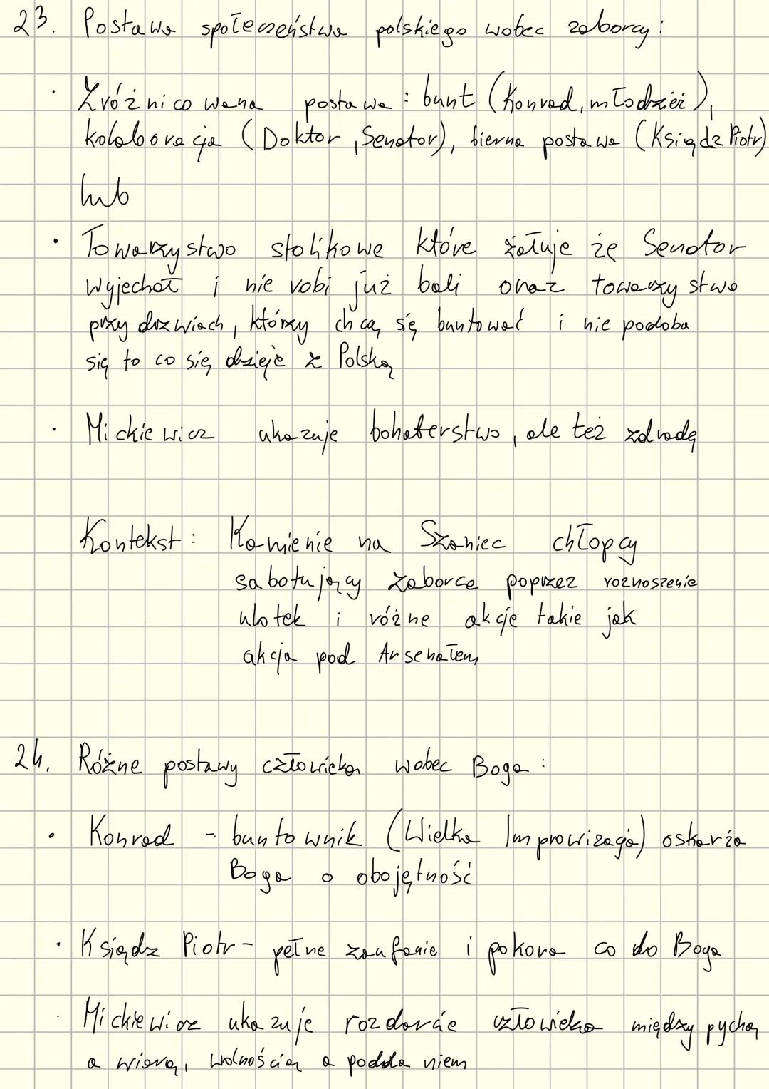 --- OCR Start ---
Dziedy
21. Losy młodzieży polskiej pod zaborami
•Młodzież polska doświadcza brutalnych represji (Wexienie, zsyłki
i przes