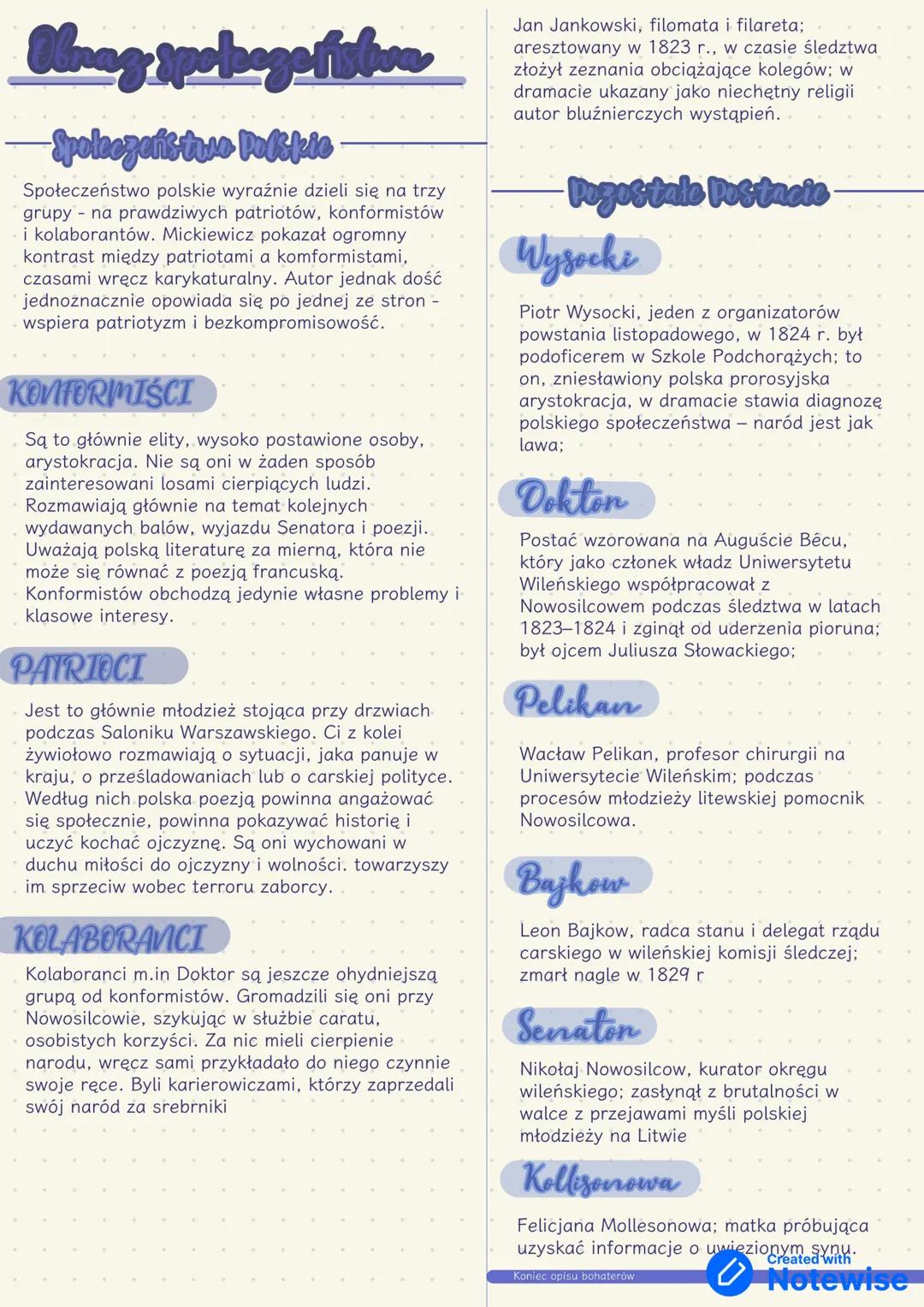Epoka
- Romantyzm
Gutinnek
Alarm Mechsenneg
Dziady cz.III
Dziady cz. III to dramat romantyczny:
Różne
Brak jedności miejsca, czasu i akcji
m