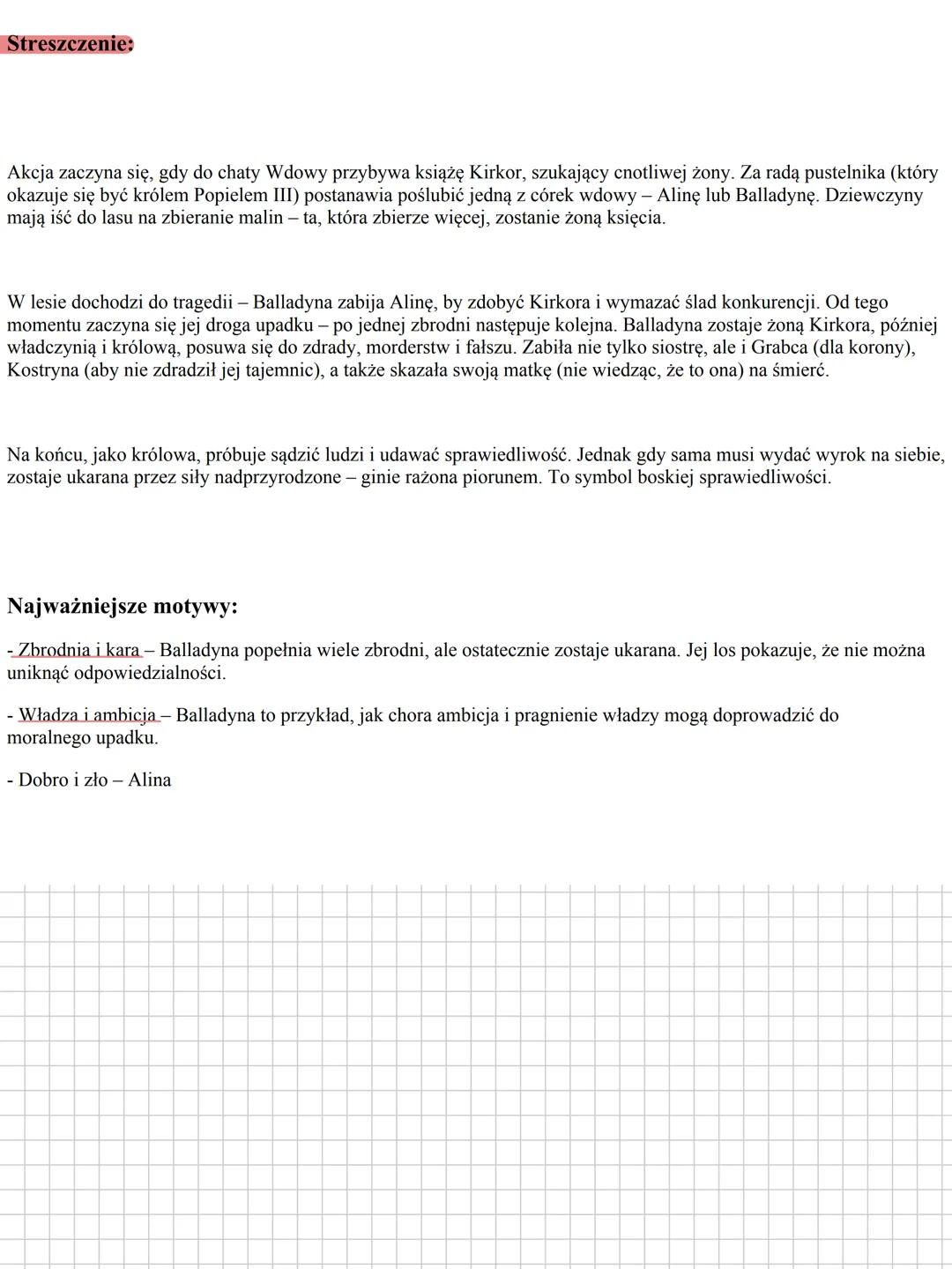 „Balladyna" - Juliusz Słowacki
Gatunek i epoka:
„Balladyna" to dramat romantyczny napisany przez Juliusza Słowackiego w 1834 roku, a wydany