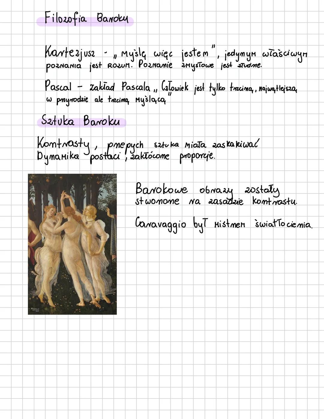 # BAROK
XVII w.
Barocco - pełna o nieregularnym kształcie
Styl barokowy zrywał z harmonią, regularnością, kładłową wszystko co przesadne i