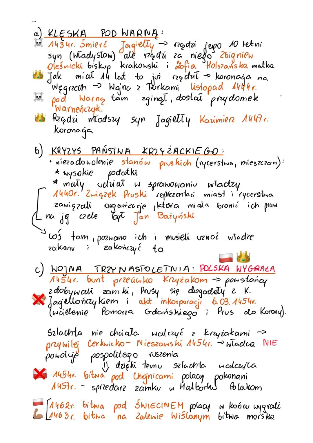 ## HISTORIA - Polska w późnym średniowieczu
1. **POLSKA DZIELNICOWA:**
a) **KONIEC PIĘCYPATU:**
- **LESZEK BIAŁY** (syn Kazimierza Sprawie
