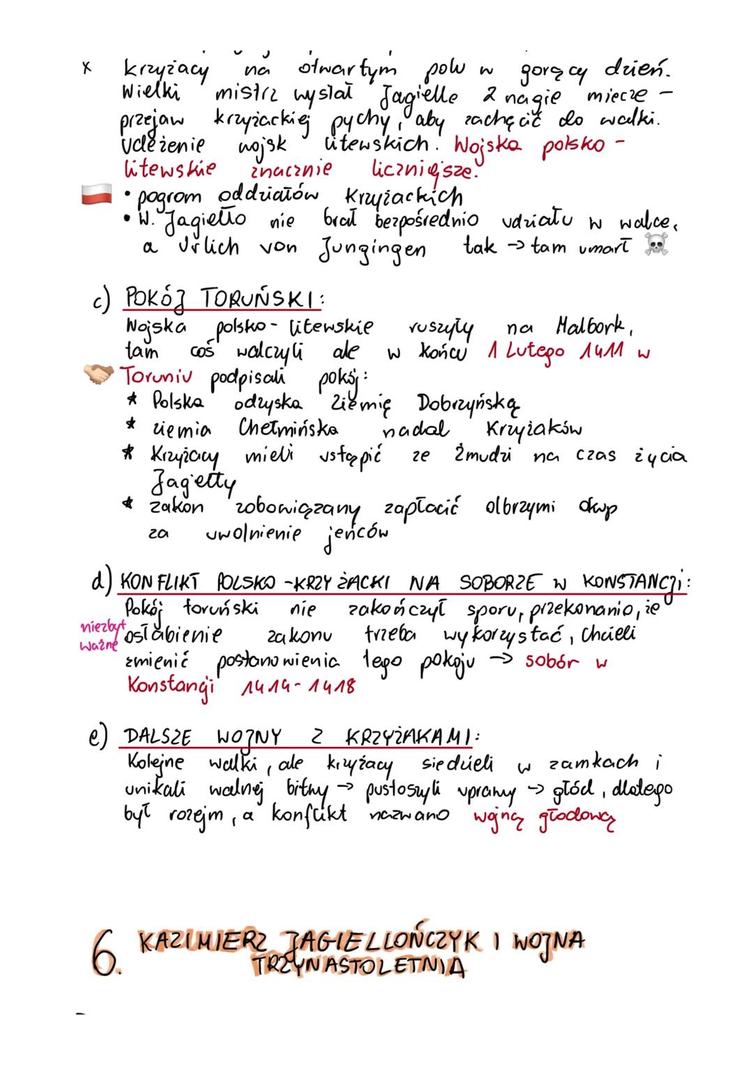 ## HISTORIA - Polska w późnym średniowieczu
1. **POLSKA DZIELNICOWA:**
a) **KONIEC PIĘCYPATU:**
- **LESZEK BIAŁY** (syn Kazimierza Sprawie