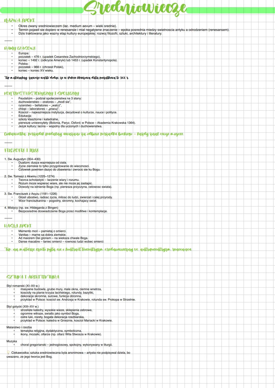 Sredniowiecze w pigułce