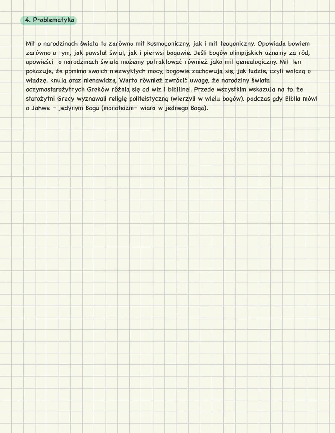 # Mity
Jan Parandowski we wstępie do Mitologii zaznacza, że mitologia to zbiór baśni o bogach i bohaterach.
1. Funkcje mitów
sakralna - z