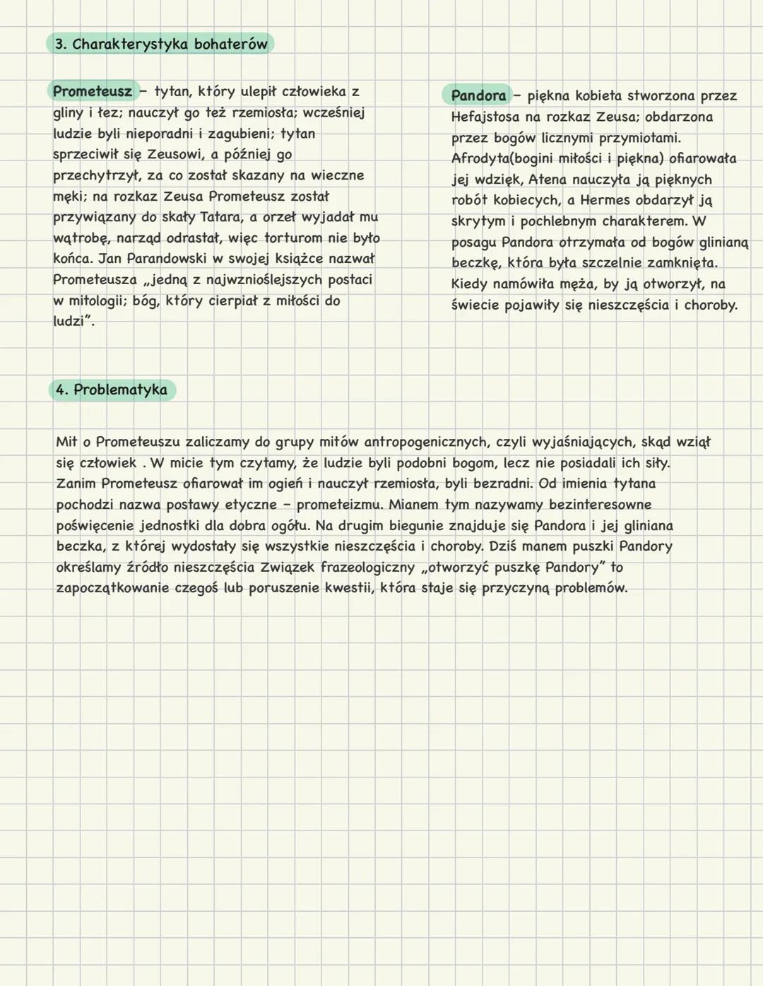 # Mity
Jan Parandowski we wstępie do Mitologii zaznacza, że mitologia to zbiór baśni o bogach i bohaterach.
1. Funkcje mitów
sakralna - z