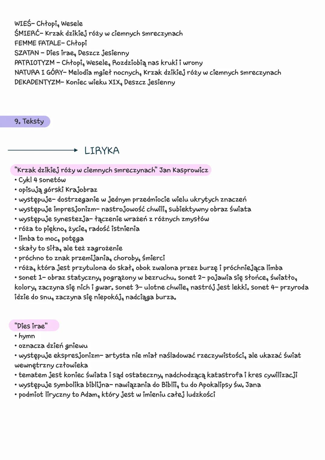 Młoda Polska
1. Pojęcia
dekadentyzm- oznacza upadek, schyłek, Przejawia się jako pesymistyczne poczucie
bezsilności, pustki, melancholii, be