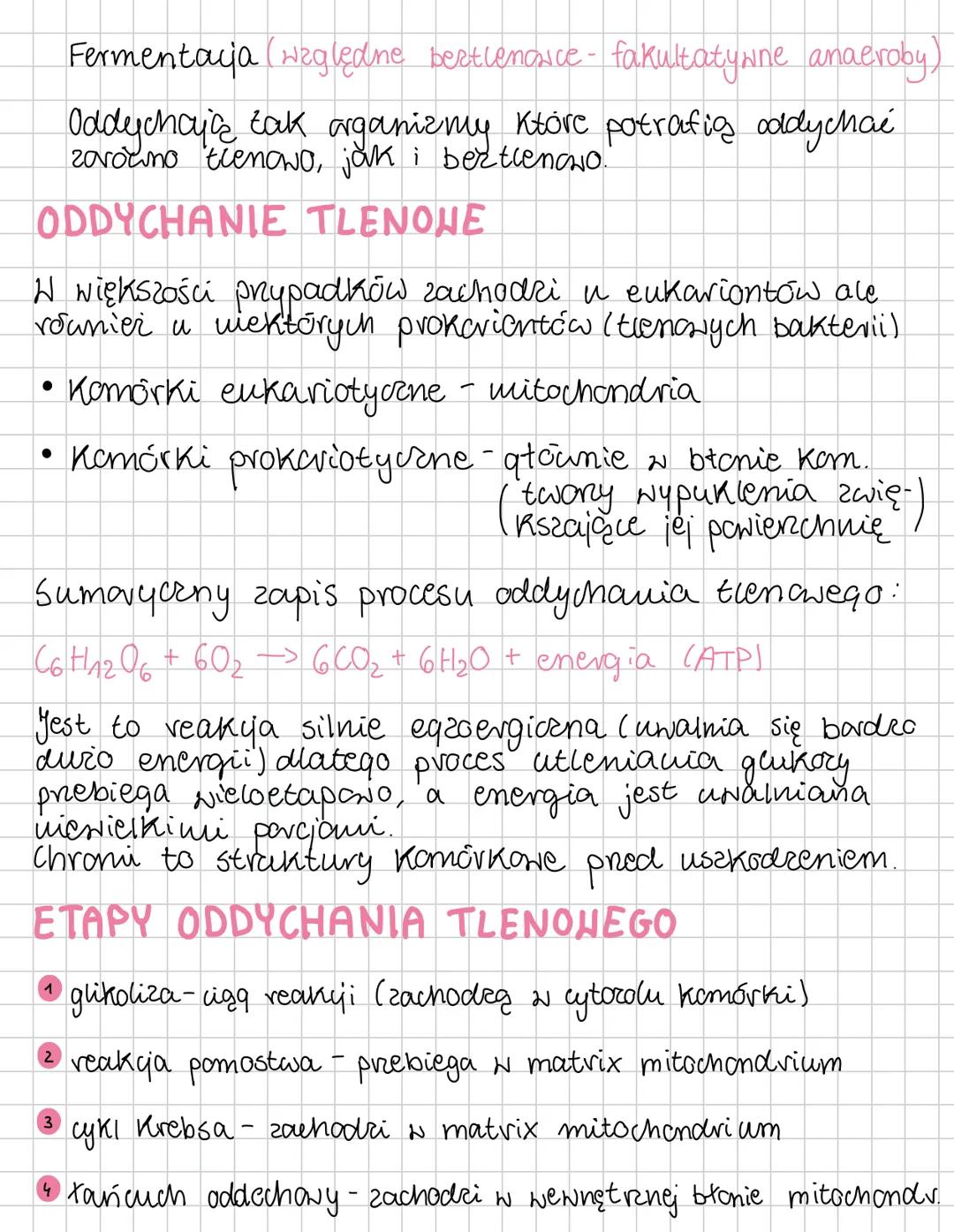 ODDYCHANIE KOMÓRKONE
Oddychanie tlenowe
Oddychanie komórkowe jest procesem Katabolicznym.
pomeważ w jego trakue złożone zw. org. są
rozkłada