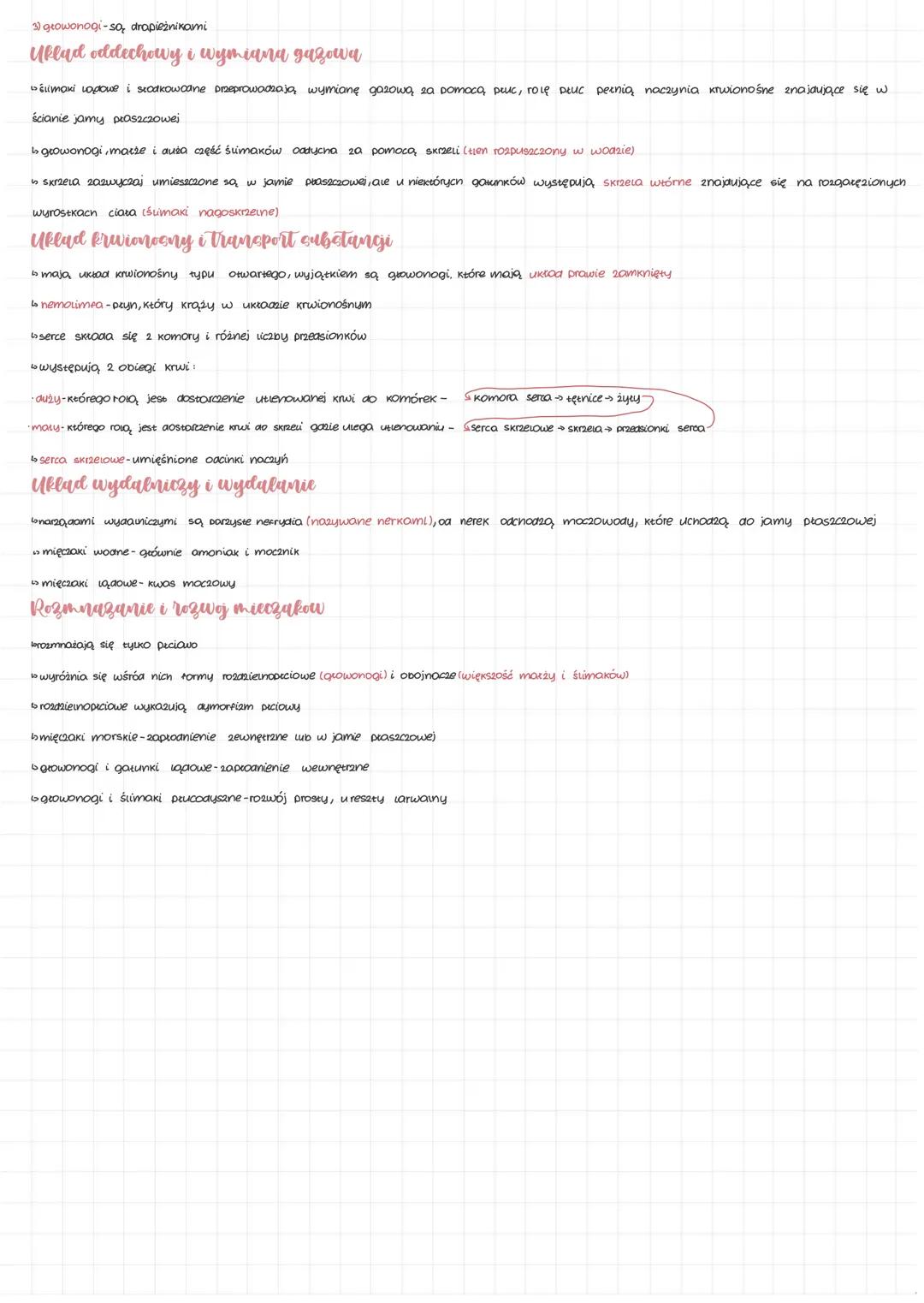 ## Mieczaki
### Cechy
- są zaliczamy do nich ślimaki, małże i głowonogi (głównie)
- ślimaki - środowisko wodne i lądowe
- małże - wodne
- g