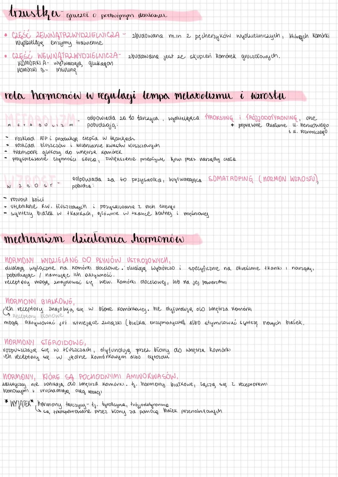 10.1- układ hormonalny u zwierząt
Kontroluje i koordynuje działanie różnych narządów ciała poprzez
wydzielanie substancji chemicznych (horm