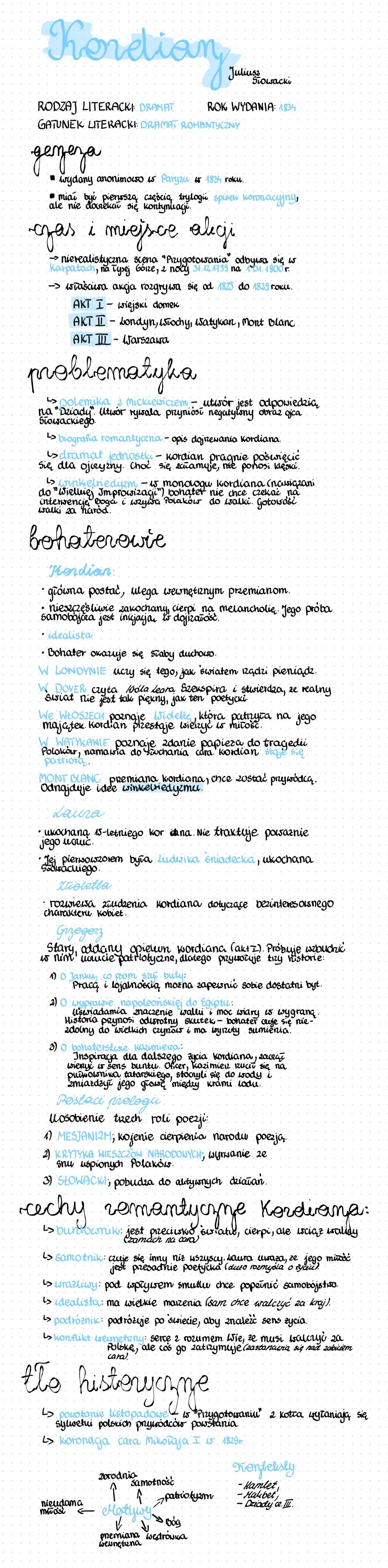 # Kordian
Juliusz Słowacki
RODZAJ LITERACKI: dramat
GATUNEK LITERACKI: dramat romantyczny
**genrza**
* Legendy anonimowe z Rzymu oraz z