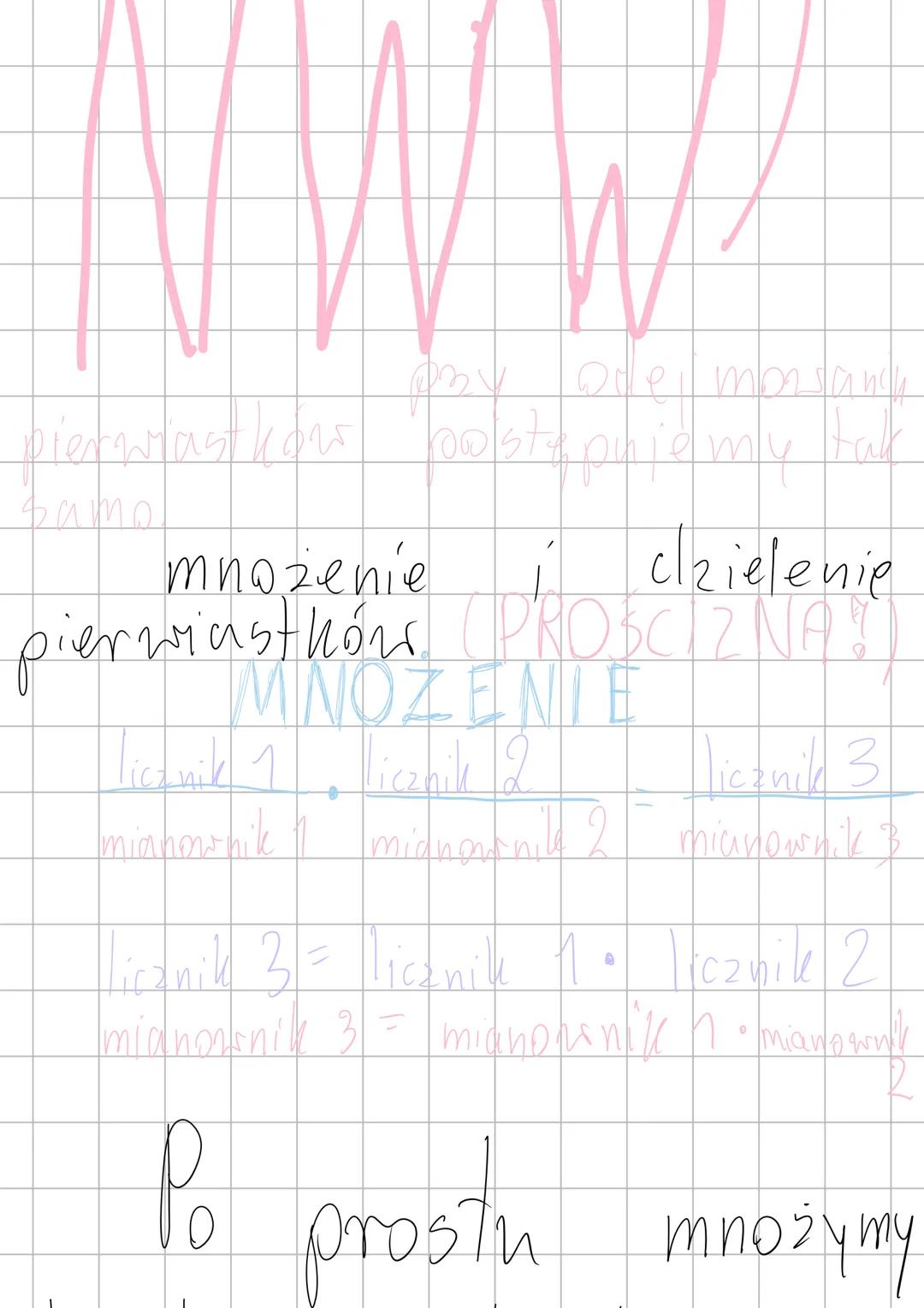 # Matematyka
działania na ułamkach ## Dzialania na ulamkach
dodawanie ułamków!
(i odejmowanie)
$\frac{1}{2} + \frac{1}{2} = \frac{2}{2} = 1
