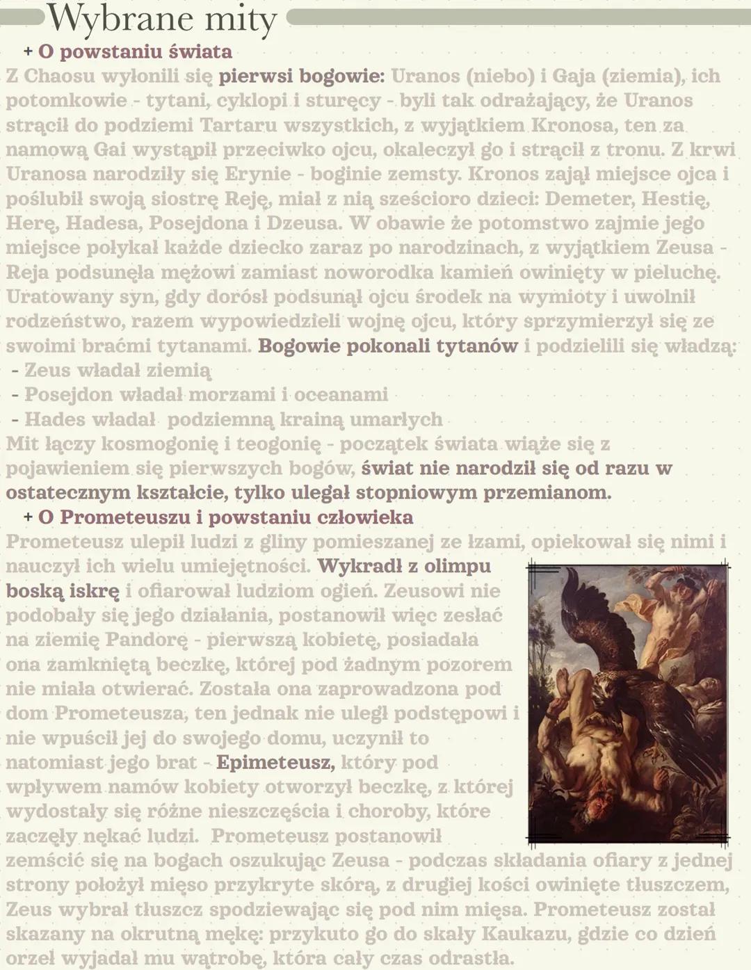 Mitologia
Pojęcie mitu
Jan Parandowski
+ Mit - opowieść o bogach, herosach, nadnaturalnych wydarzeniach.
Pierwotnie była przekazywana ustnie