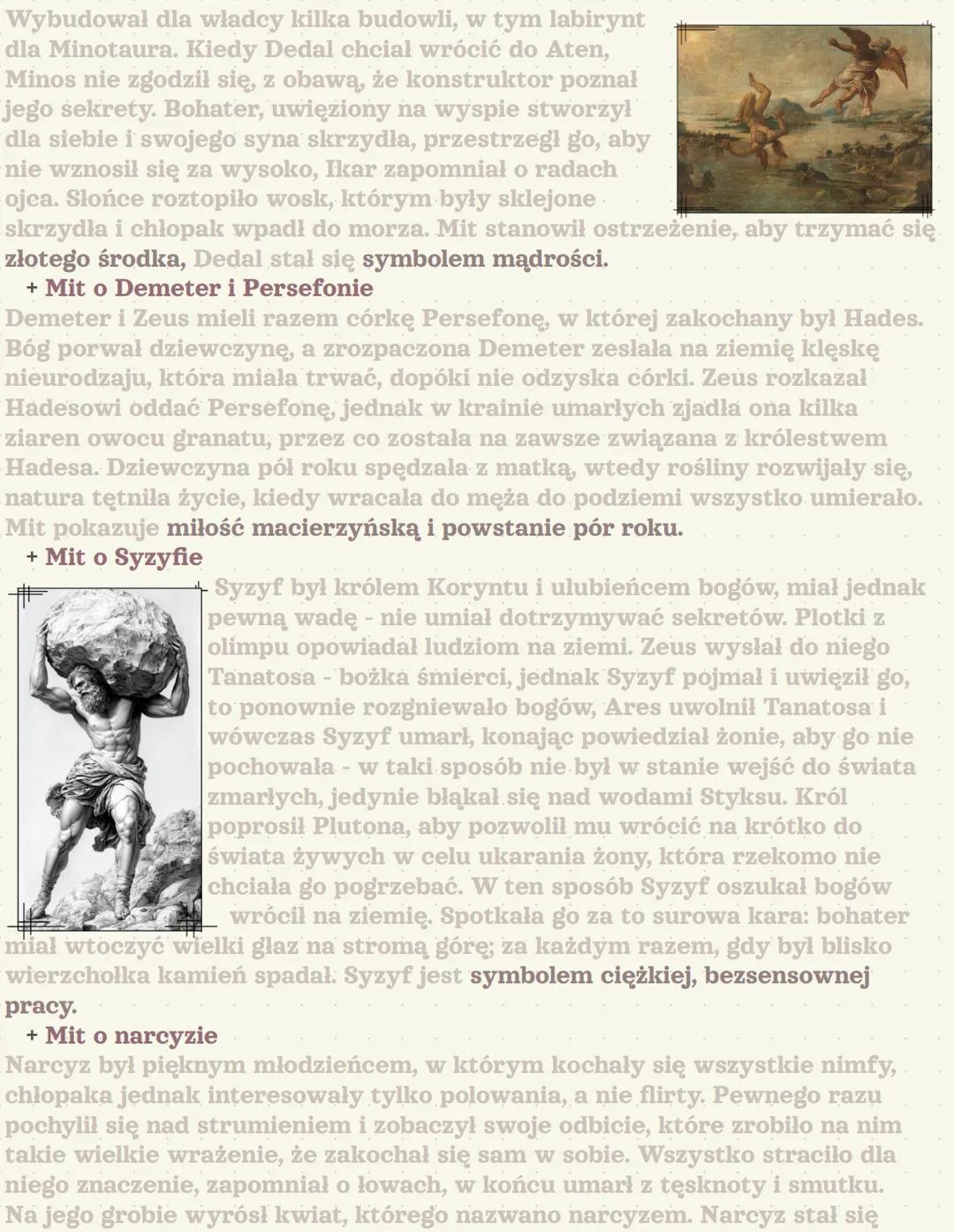 Mitologia
Pojęcie mitu
Jan Parandowski
+ Mit - opowieść o bogach, herosach, nadnaturalnych wydarzeniach.
Pierwotnie była przekazywana ustnie
