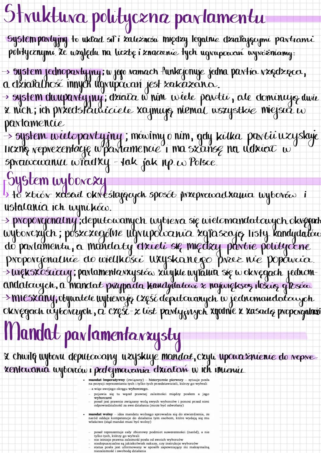 Władza
ustawodawcza
Czym jest parlament?
Parlament to kolegialny (czyli wielosobowy) organ obradujący nad sprawami danego państwa
kompetencj