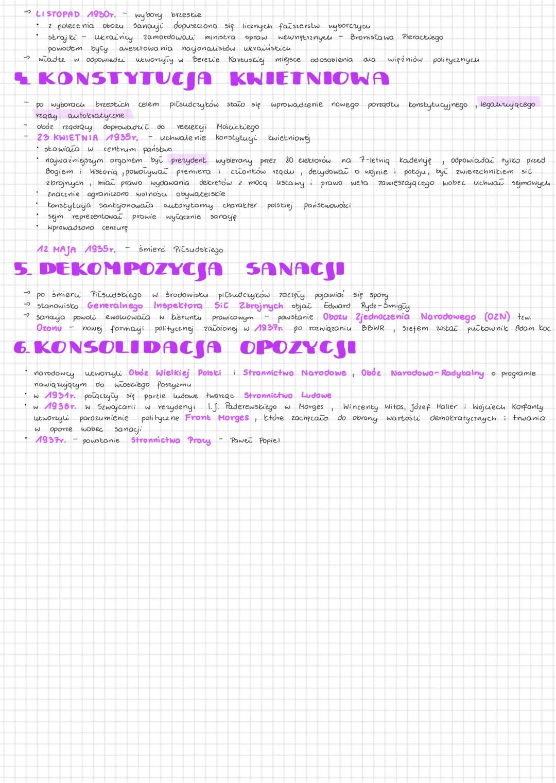 PRZEWROT MAJOWY I RZĄDY
SANACJI
# 1. ZAMACH MAJOWY
- PRZYCZYNY
- porażki rządu na arenie międzynarodowej (m.in w Locamo).
- niestabilność wł