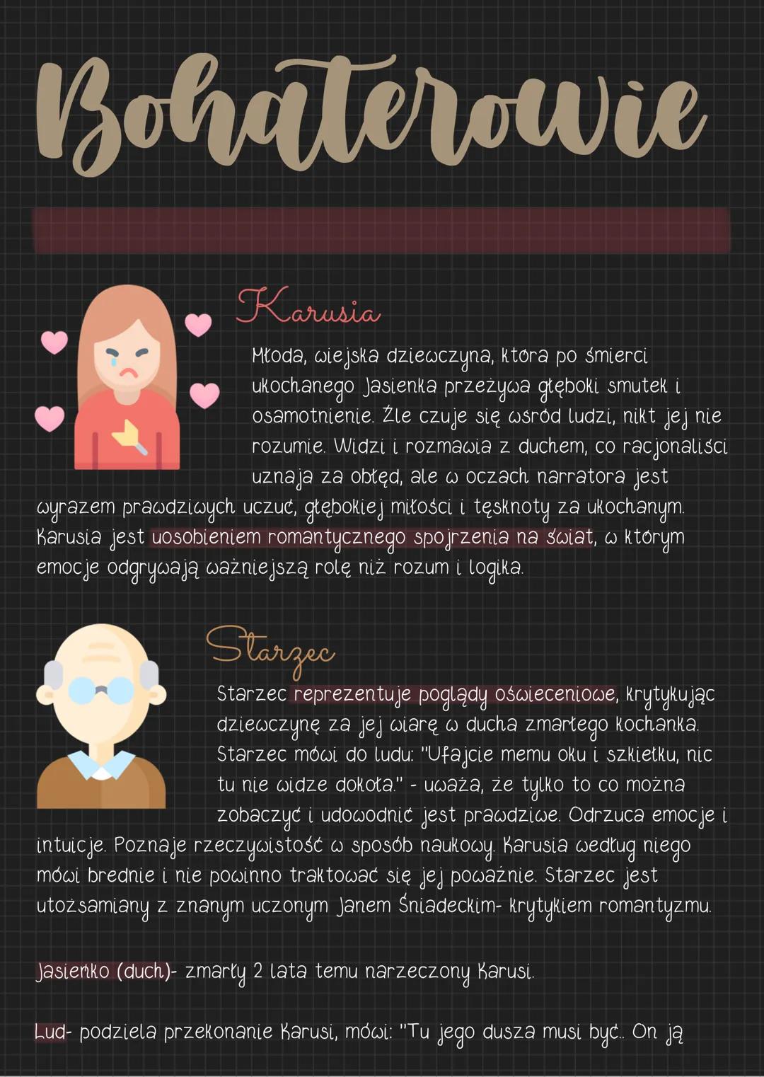 Romantyczność
gatunek
Adam Mickiewicz
"Romantyczność" to ballada, gatunek literacki łączący w sobie
cechy liryki, dramatu i epiki.
cechy ba