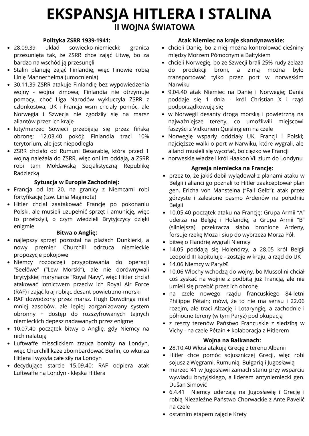 # NAPAŚĆ III RZESZY NA POLSKĘ
## II WOJNA ŚWIATOWA
### Plany wojenne Rzeczypospolitej:
* przewaga militarna III Rzeszy, więc od marca 193