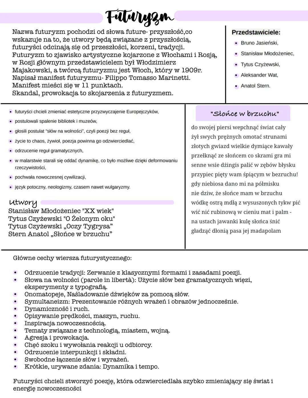 # Futuryzm
Nazwa futuryzm pochodzi od słowa "future" - przyszłość, co wskazuje na to, że utwory będą związane z przyszłością, futuryści odc