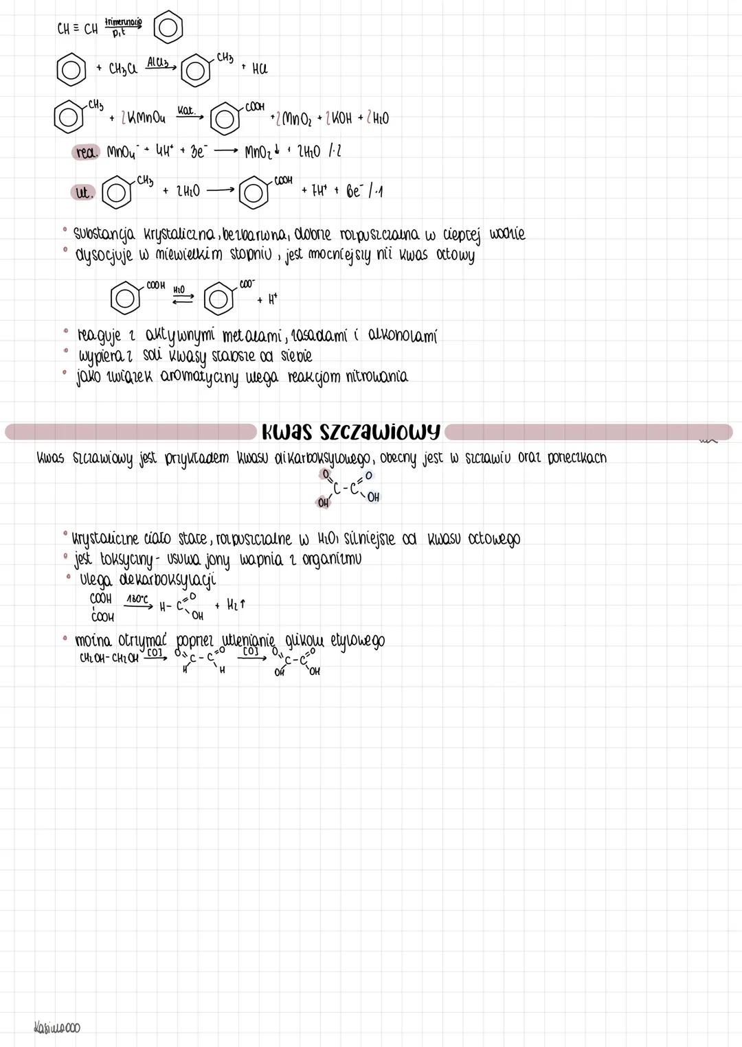 kwasy karboksylowe
są to pochodne węglowodanów zawierające w cząsteczce jedną lub kilka grup karboksylowych tworzo-
nych ze sobą grup hydrok