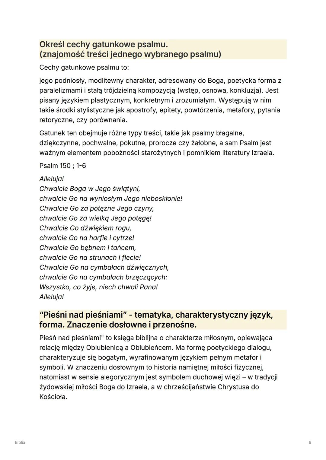 Biblia
Biblia
Dlaczego Biblię nazywamy "księgą natchnioną"?
Biblię nazywa się "księgą natchnioną", ponieważ wierzy się, że pochodzi ona
o