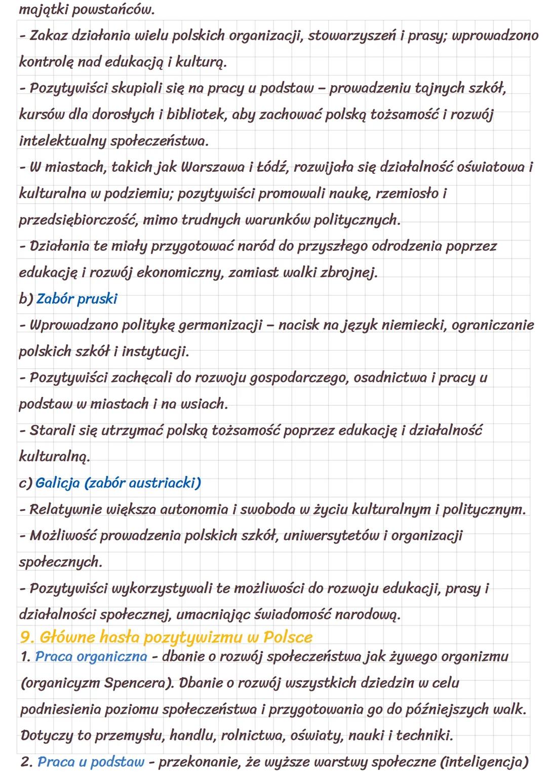 # Pozytywizm
1. Nazwa epoki - skąd pochodzi?
Pozytywizm nazwano tak od dzieła «Kurs filozofii pozytywnej» Augusta
Comte'a, w którym filozof