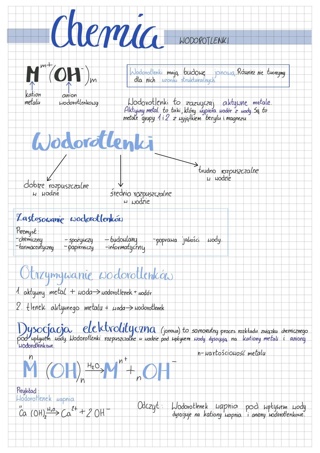 Chemia🧪wodorotlenki klasa 7/8