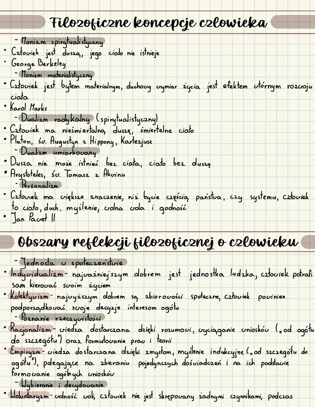 # Filozoficzne koncepcje czlowieka
- Monizm spirgtualistyczny
* Całowiek jest dusza, jego ciało nie istnieje
* George Berkeley
- Monizm
