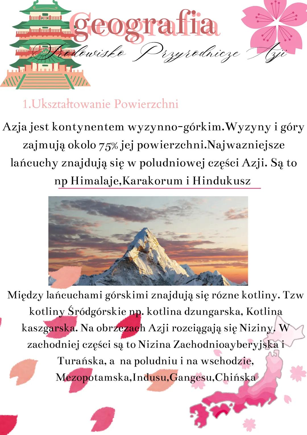 Geografia Azja klasa 8 💖