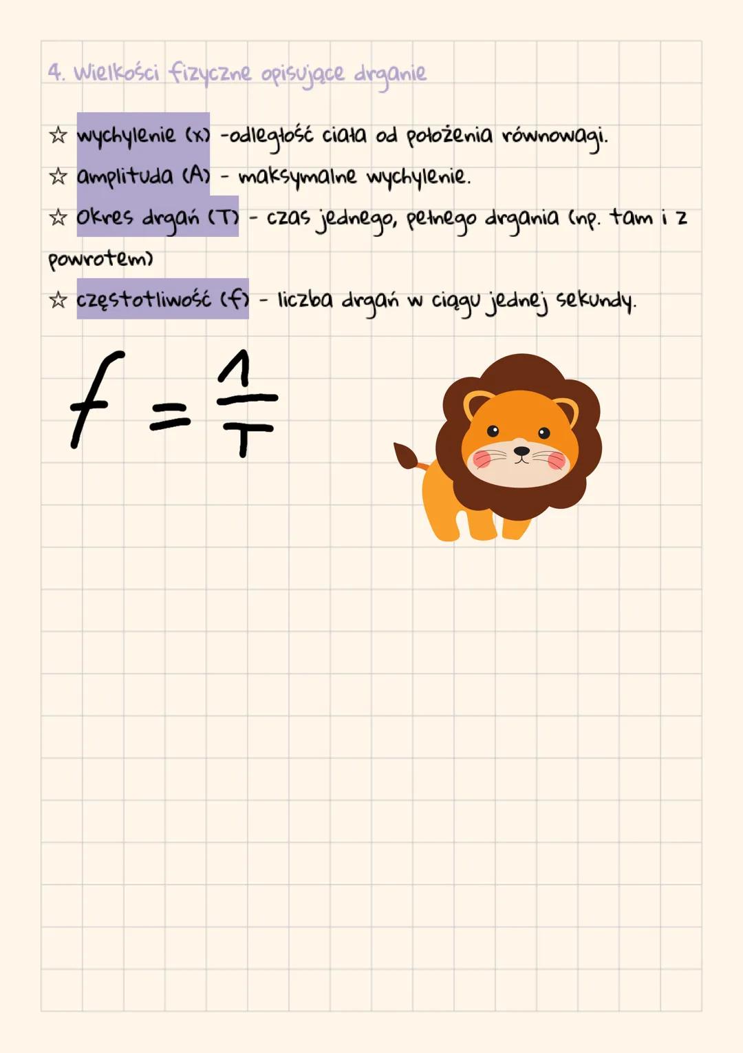 # Fizyha
Temat: Drgania wokół nas.
1. Co to są drgania?
Organie to ruch ciała powtarzający się wokół położenia
równowagi, czyli raz w jedn