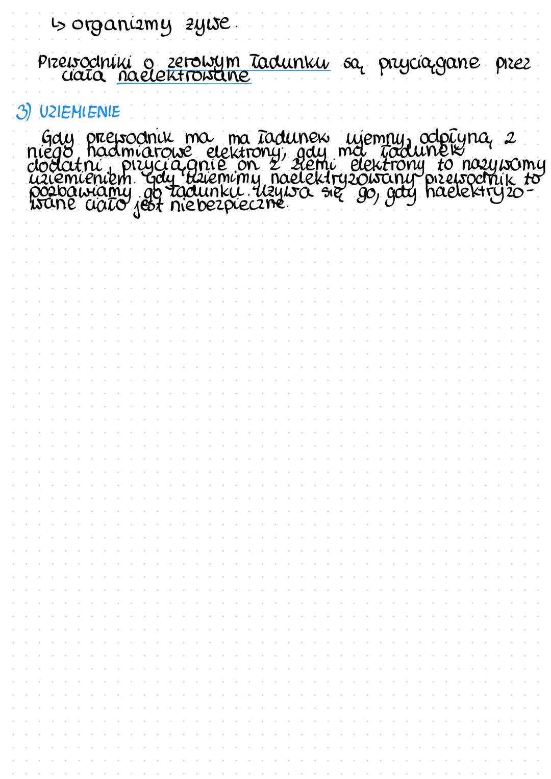 # Ladunek elektryczny,
przewdamiki
1) LADUNEK ELEKTRYCZNY
Ladunek moze być dodatni lub jemny, jego
jednostka to kolumb (c).
Ladunek eleme