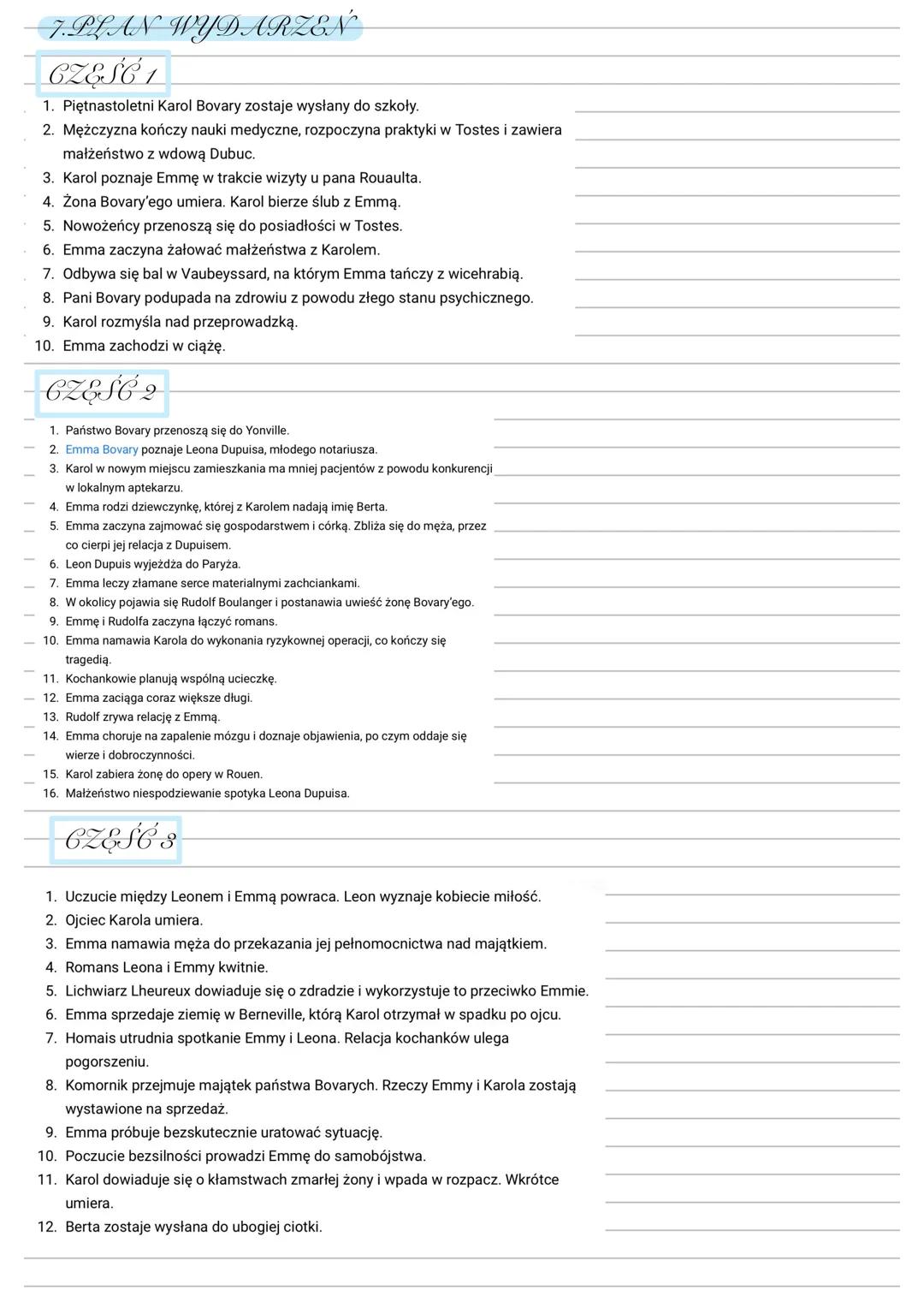 # PANI BOVARY
postawa nie przystosowania do rzeczywistości wynikająca ze zbytı
zaangażowania wy idealizowany świat książek postrzeganie re